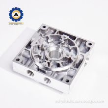 Hydraulic oil line valve block